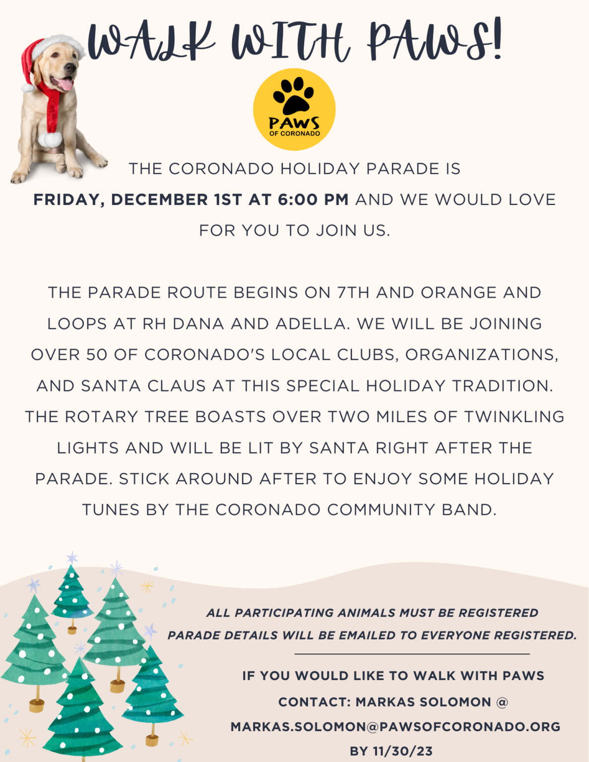 Coronado Christmas Parade 2025